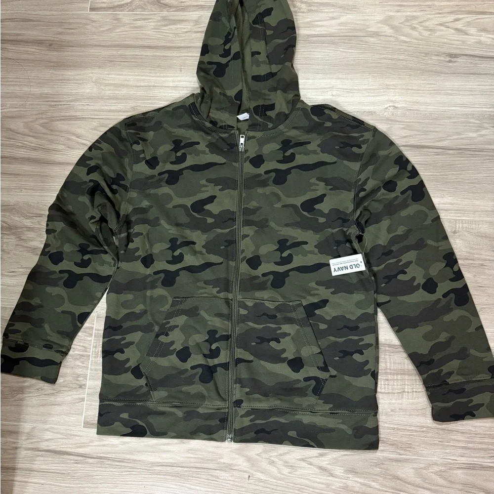 Old Navy Olive Camouflage Hoodie Boy's Size.Xl (14/16)